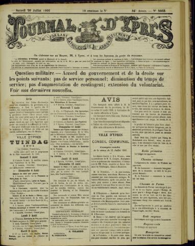 Journal d’Ypres (1874 - 1913) 1901-07-20