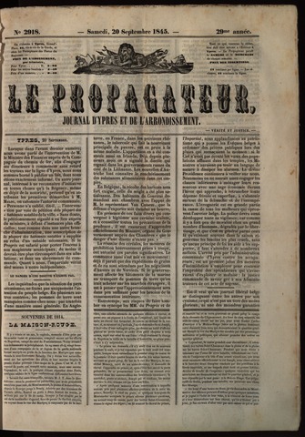 Le Propagateur (1818-1871) 1845-09-20