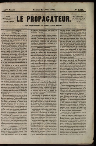 Le Propagateur (1818-1871) 1862-04-12