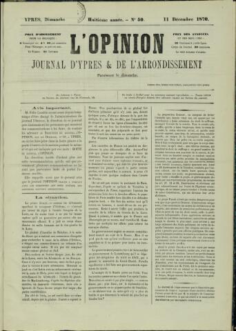 L’Opinion (1863-1873) 1870-12-11