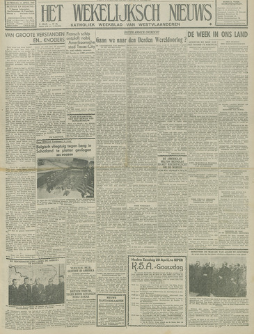 Het Wekelijks Nieuws (1946-1990) 1947-04-19