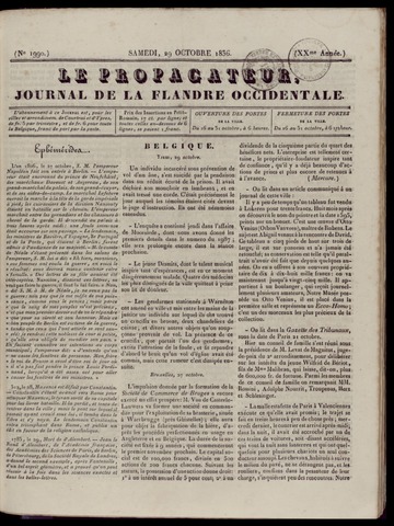 Le Propagateur (1818-1871) 1836-10-29