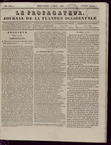 Le Propagateur (1818-1871) 1834-05-07