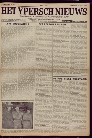 Het Ypersch nieuws (1929-1971) 1951-07-14