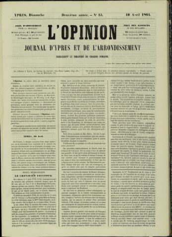 L’Opinion (1863 - 1873) 1864-04-10