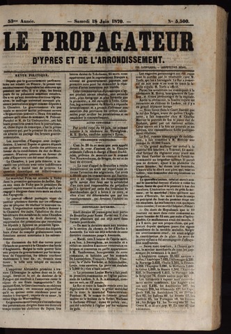 Le Propagateur (1818-1871) 1870-06-18