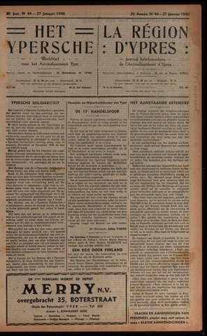Het Ypersch nieuws (1929-1971) 1940-01-27