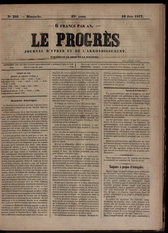 Le Progrès (1841-1914) 1877-06-10