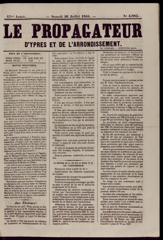 Le Propagateur (1818-1871) 1864-07-16