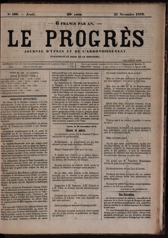 Le Progrès (1841-1914) 1878-11-21