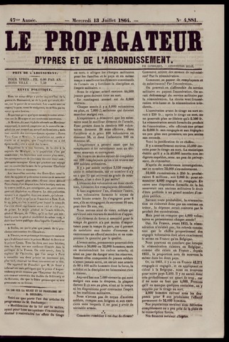 Le Propagateur (1818-1871) 1864-07-13