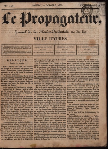 Le Propagateur (1818-1871) 1838-10-27