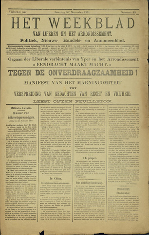 Het weekblad van Ijperen (1886 - 1906) 1901-11-30