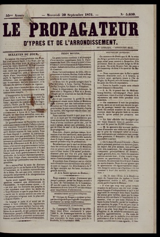 Le Propagateur (1818-1871) 1871-09-20