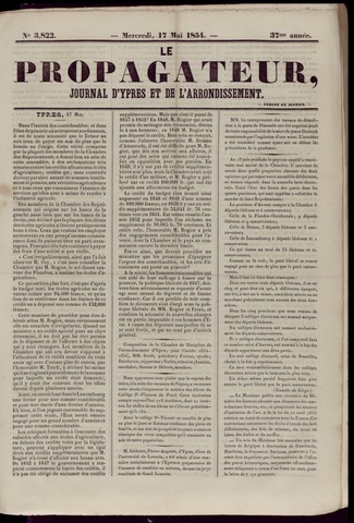 Le Propagateur (1818-1871) 1854-05-17