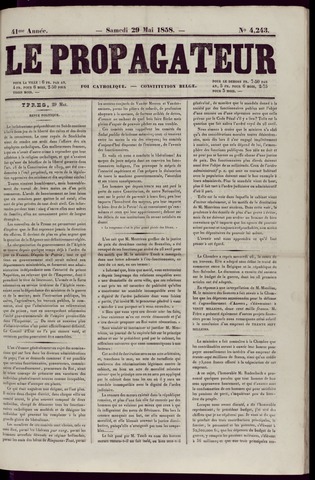Le Propagateur (1818-1871) 1858-05-29
