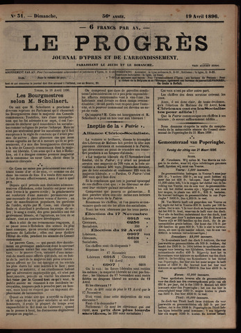 Le Progrès (1841-1914) 1896-04-19