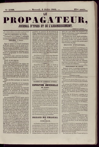 Le Propagateur (1818-1871) 1854-07-05