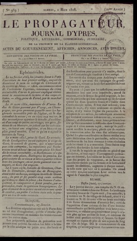 Le Propagateur (1818-1871) 1828-03-01