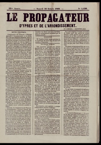 Le Propagateur (1818-1871) 1869-10-16