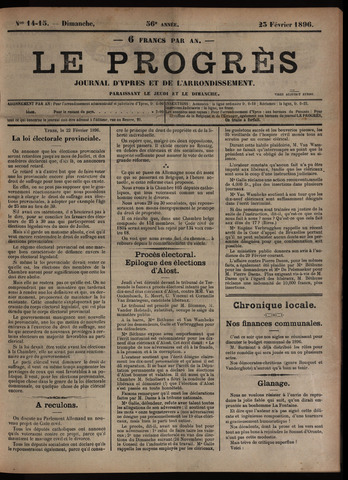 Le Progrès (1841-1914) 1896-02-23