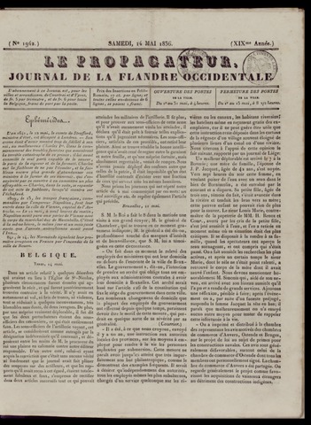 Le Propagateur (1818-1871) 1836-05-14