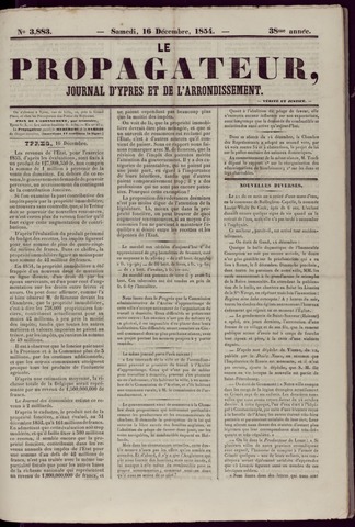 Le Propagateur (1818-1871) 1854-12-16