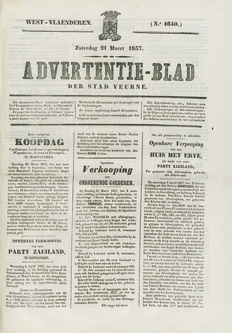 Het Advertentieblad (1825-1914) 1857-03-21