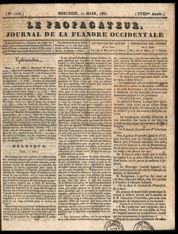 Le Propagateur (1818-1871) 1835-03-11