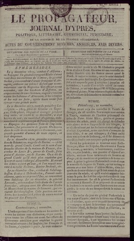 Le Propagateur (1818-1871) 1827-12-10