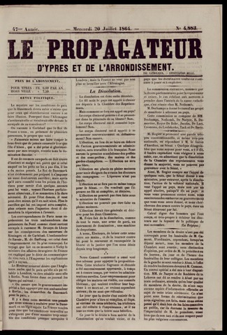 Le Propagateur (1818-1871) 1864-07-20