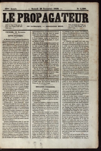 Le Propagateur (1818-1871) 1859-11-26