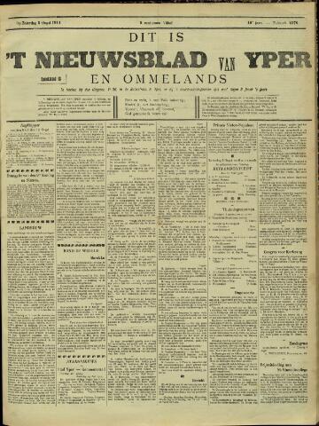 Nieuwsblad van Yperen en van het Arrondissement (1872 - 1912) 1911-08-05