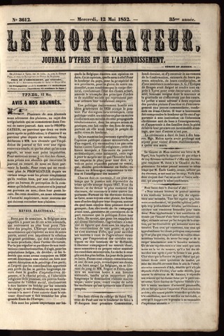 Le Propagateur (1818-1871) 1852-05-12