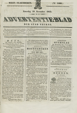 Het Advertentieblad (1825-1914) 1853-11-19