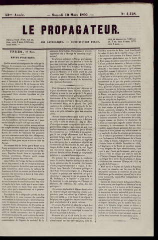 Le Propagateur (1818-1871) 1860-03-10