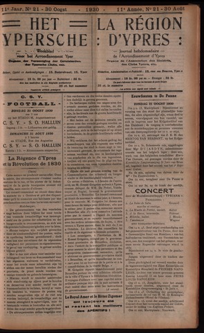 Het Ypersch nieuws (1929-1971) 1930-08-30