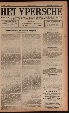 Het Ypersch nieuws (1929-1971) 1940-11-16
