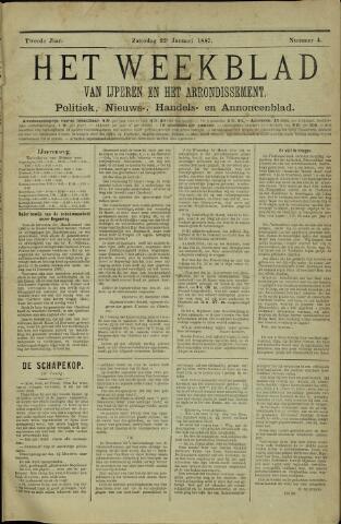 Het weekblad van Ijperen (1886-1906) 1887-01-22