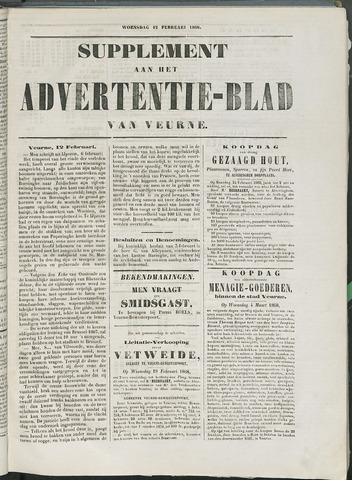 Het Advertentieblad (1825-1914) 1868-02-12