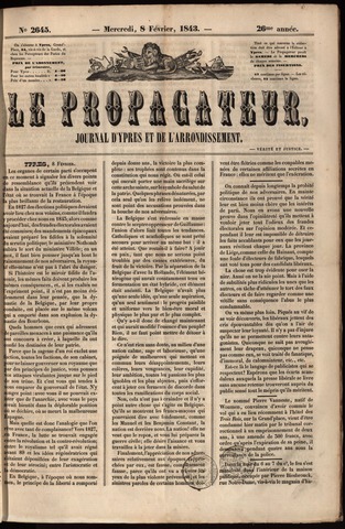 Le Propagateur (1818-1871) 1843-02-08