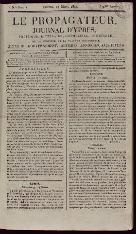 Le Propagateur (1818-1871) 1827-03-17