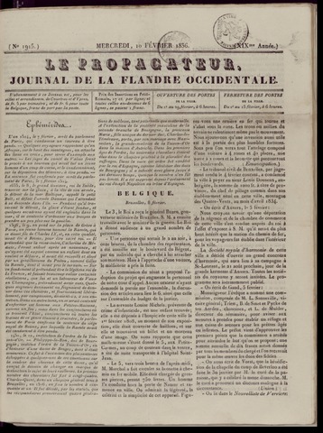 Le Propagateur (1818-1871) 1836-02-10