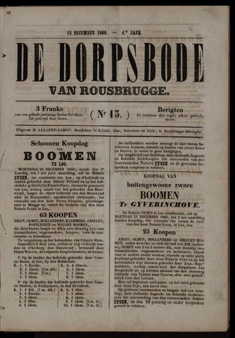 De Dorpsbode van Rousbrugge (1856-1857 en 1860-1862) 1860-12-12