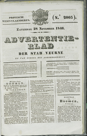 Het Advertentieblad (1825-1914) 1846-11-28