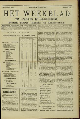 Het weekblad van Ijperen (1886 - 1906) 1903-10-24