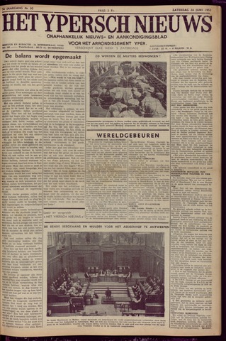 Het Ypersch nieuws (1929-1971) 1952-06-28