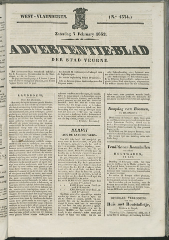 Het Advertentieblad (1825-1914) 1852-02-07