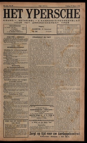 Het Ypersch nieuws (1929-1971) 1942-03-27