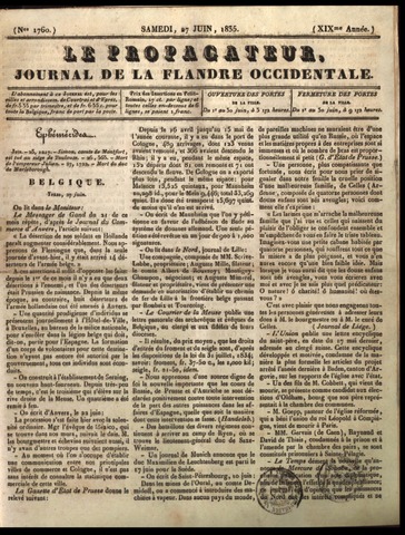 Le Propagateur (1818-1871) 1835-06-27